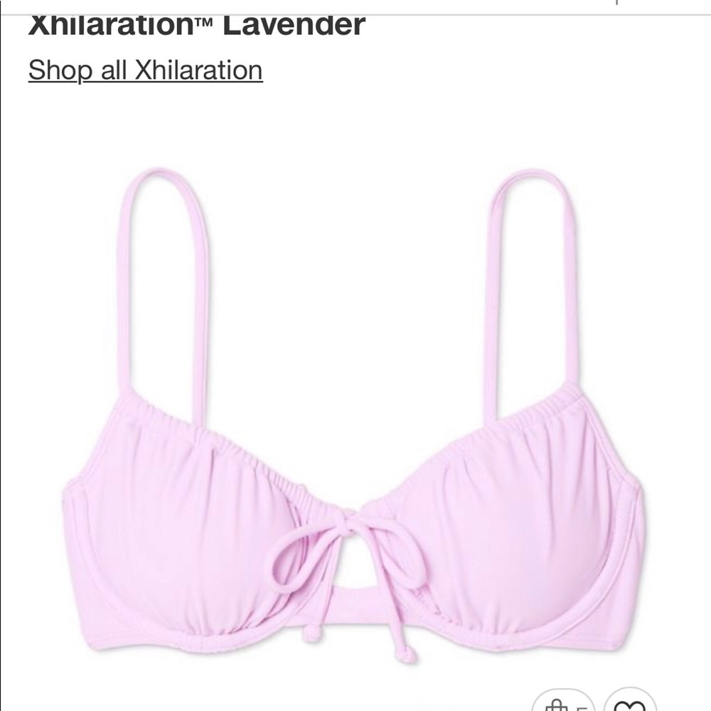 Lavender bikini top